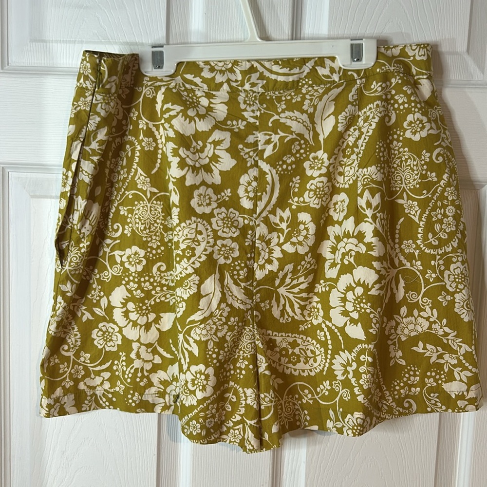 NWT Anthropologie “Maeve” pleated poplin shorts size 14 - Picture 5 of 15